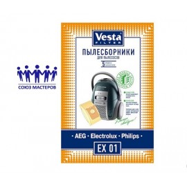 Мешок пылесоса одноразовый Electrolux, AEG, Philips упаковка 5 шт Веста EX01