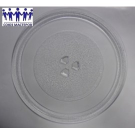 Тарелка для микроволновых печей 285 мм c креплениями под коплер, Аналоги 01302796, KOR-810'S